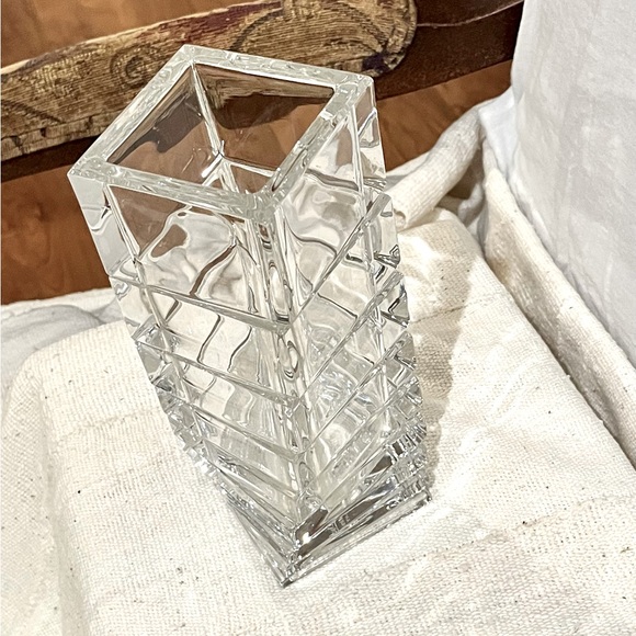 Vintage Rosenthal Studio Linie Mid Century Twisted Tower Crystal Vase - Picture 5 of 11